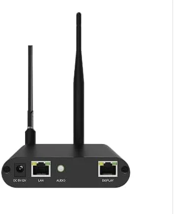 پخش کننده رسانه ای COLORLIGHT A35 با 1 پورت LAN برای نمایشگر LED - مشکی، رمزگشایی سخت افزاری با کیفیت بالا 4K، حافظه 8 گیگابایتی (4 گیگابایت برای محتوا)، سیستم عامل Android 9.0