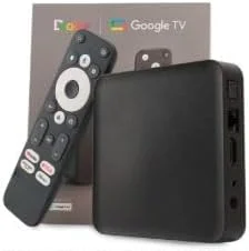دی‌کالر GD2 جعبه تلویزیون 4K گوگل با کروم‌کست و دستیار گوگل داخلی