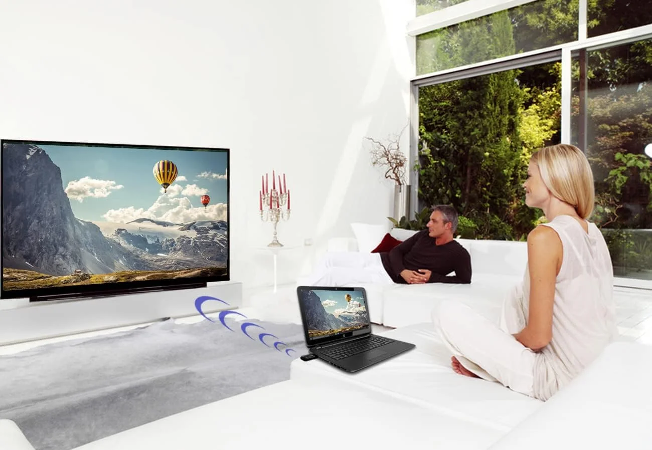 کیت توسعه دهنده بی سیم HDMI با USB Diamond Multimedia، فرستنده و گیرنده تلویزیون برای HD 1080p، پخش ویدئو و صدا از: لپ تاپ، کامپیوتر، ست باکس، رسیور ماهواره، Blu-ray، DVD، PS4، Xbox، مشکی