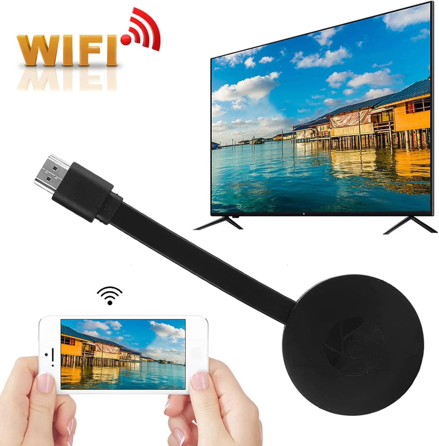 دانگل HDMI وای فای بی سیم 1080P مدل ciciglow G20 Mirascreen، گیرنده رسانه، آداپتور استریم رسانه Airplay دانگل HDMI وای فای بی سیم 1080P مدل ciciglow G20 Mirascreen، گیرنده رسانه، آداپتور استریم رسانه Airplay