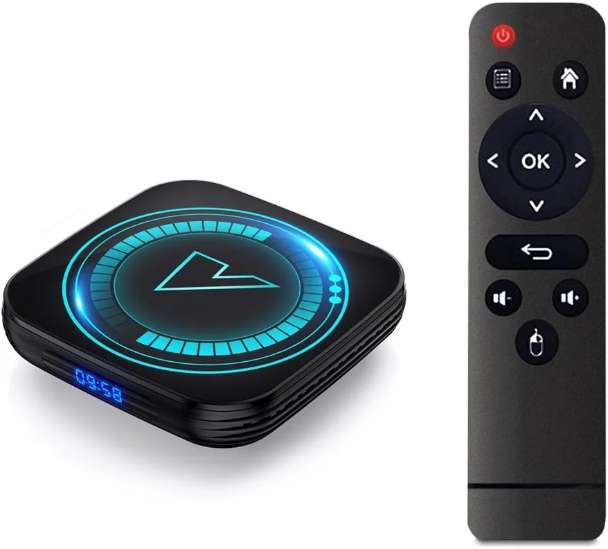اندروید باکس CHROX Android 12.0 TV Box، ونتار VONTAR H618 Smart TV Box با 4 گیگابایت رم و 64 گیگابایت رام، پردازنده Allwinner H618، وای فای دو بانده 2.4G/5G، کدک H.265، پخش کننده رسانه ای 4K/1080P Ultra HD، ست تاپ باکس، 2GB+16GB