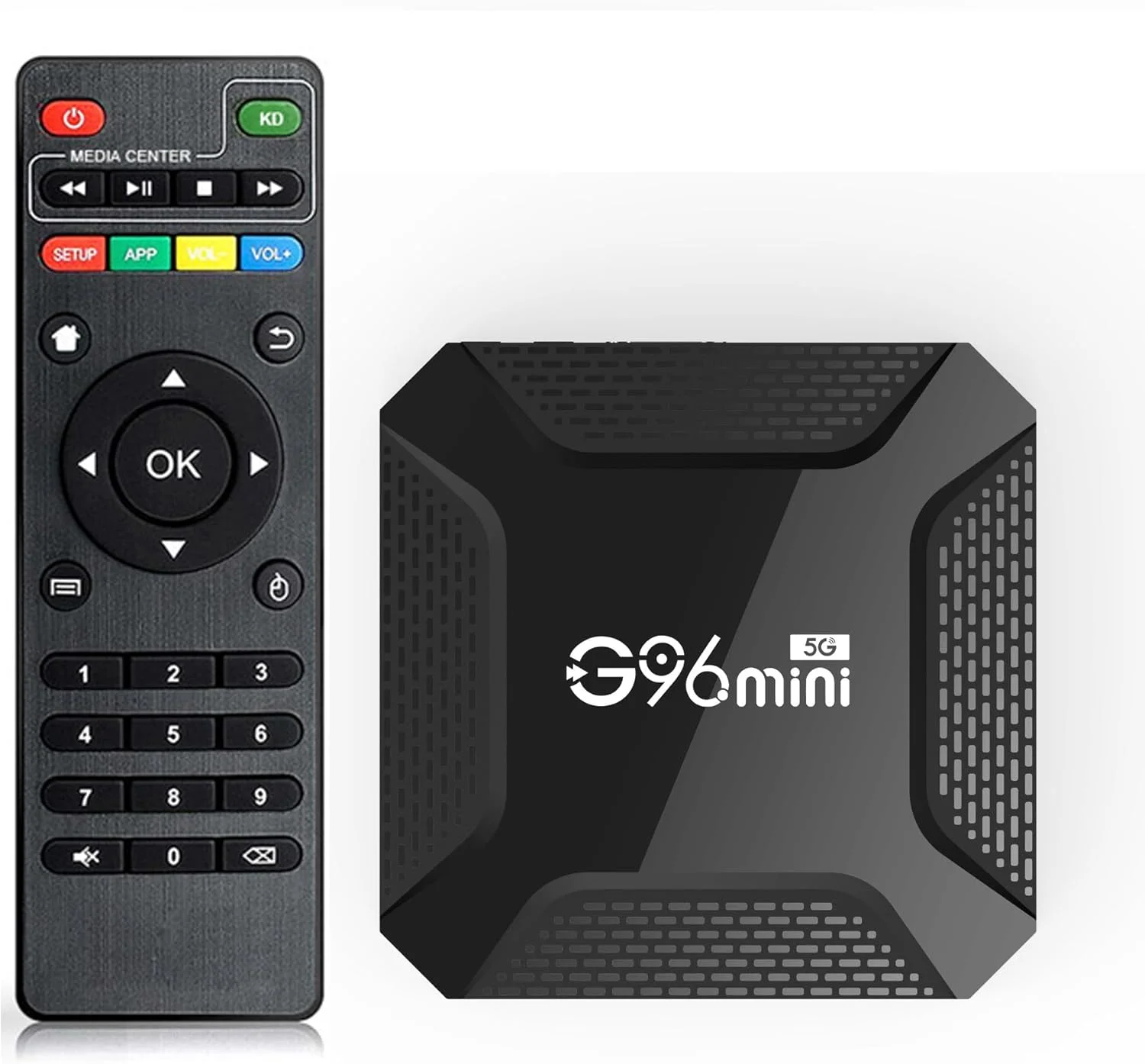 اندروید باکس CHROX مدل Android TV Box 13.0، باکس اندروید G96mini با 4 گیگابایت رم و 64 گیگابایت حافظه داخلی، باکس هوشمند تلویزیون چهار هسته ای RK3528، پخش کننده رسانه دوال وای فای 2.4 گیگاهرتز/5 گیگاهرتز 3D 8K/4K، 4GB+64GB