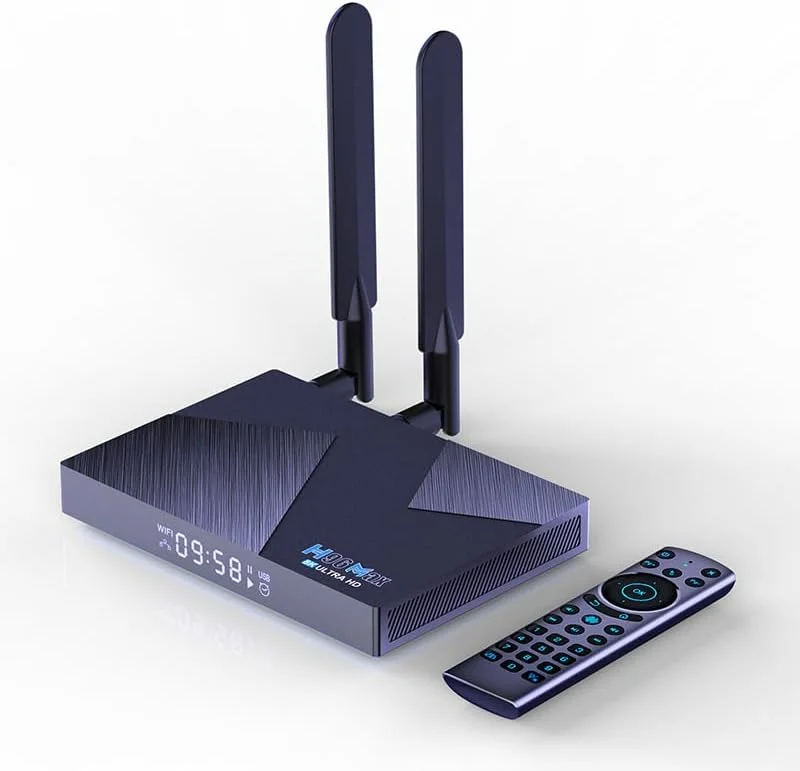 اندروید باکس تلویزیون CHROX 12.0، ست تاپ باکس H96MAX V58 مدل RK3588 با 8 گیگابایت رم و 64 گیگابایت رام، دارای وای فای دوگانه 2.4G/5G Dual Wifi6 و بلوتوث 5.0، پشتیبانی از پخش جریانی 4K/8K Ultra HDR، مدیا پلیر هوشمند تلویزیون، 4 گیگابایت + 32 گیگابایت