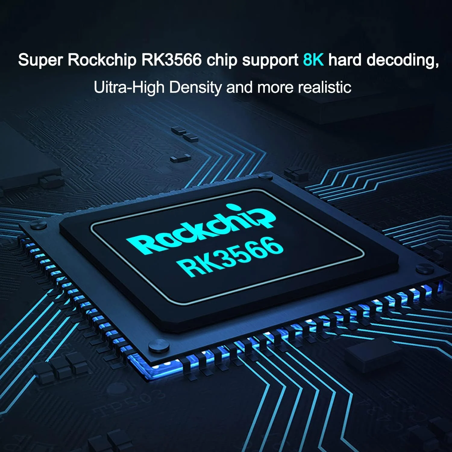 اندروید باکس تلویزیون CHROX 11.0، ست تاپ باکس اندروید RK3566 با 8 گیگابایت رم و 128 گیگابایت رام با وای فای دوگانه 2.4G/5G و بلوتوث 5.0، باکس تلویزیون هوشمند پشتیبانی از پخش جریانی 4K/8K Ultra HDR، 8 گیگابایت + 64 گیگابایت