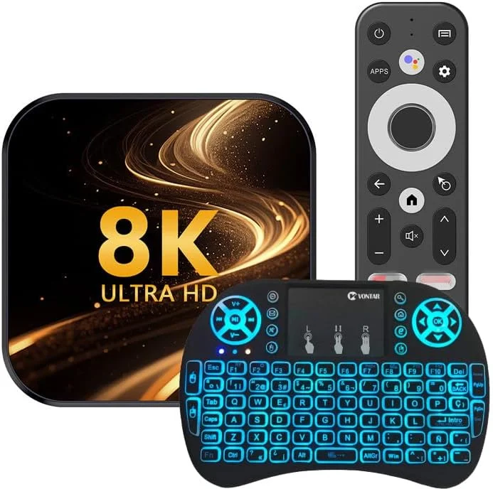 اندروید باکس CHROX مدل TV Box 14.0، نسخه 2025 TX98 PRO + رم 4 گیگابایت و حافظه داخلی 64 گیگابایت، پردازنده RK3528 چهار هسته ای، وای فای دوگانه 2.4 گیگاهرتز/5 گیگاهرتز، 3D 4K/8K HDR10+ بلوتوث 4.0، اندروید باکس هوشمند