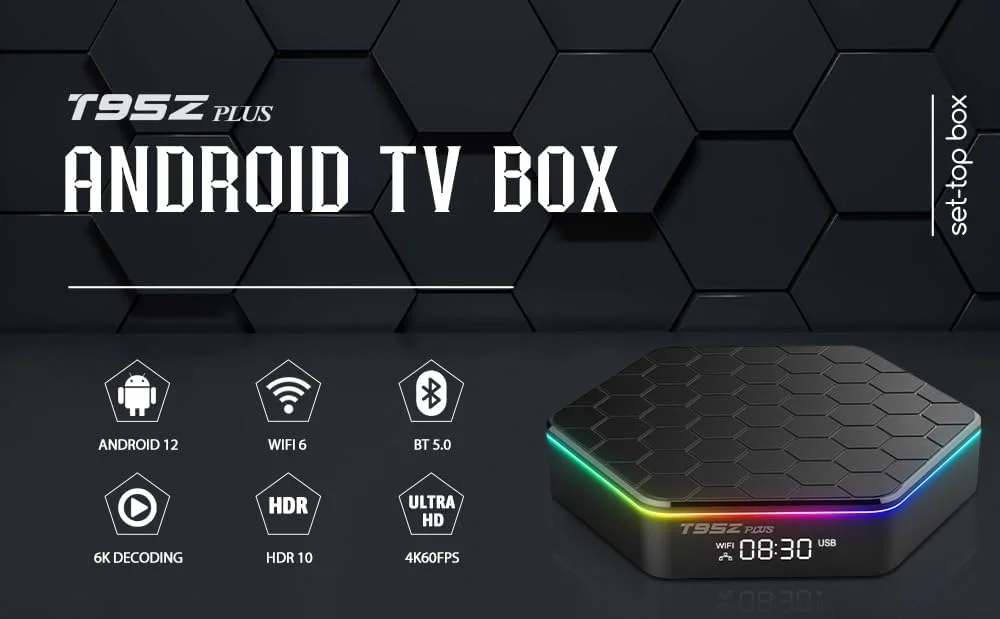 اندروید باکس هوشمند CHROX مدل Android 12.0، چهار هسته ای H618 64 بیتی Cortex-A53 Mali 450 MP2 GPU پشتیبانی از 4K 3D 2.4/5.0Ghz WIFI BT5.0 10/100M Ethernet DLNA USB 3.0 H.265، 4 گیگابایت + 32 گیگابایت