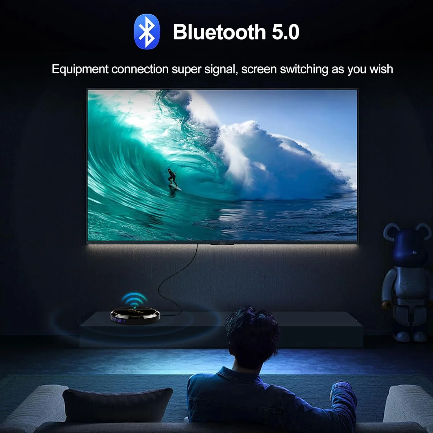 اندروید باکس CHROX مدل TV Box با اندروید 13.0، رم 4 گیگابایت، حافظه داخلی 64 گیگابایت، پردازنده RK3528، وای فای 6، بلوتوث 5.0، همراه با مینی کیبورد، USB 2.0، کیفیت Ultra HD 8K، حالت HLG، وای فای دو بانده 2.4 و 5.8 گیگاهرتز، اندروید باکس، 2 گیگابایت رم + 16 گیگابایت حافظه داخلی