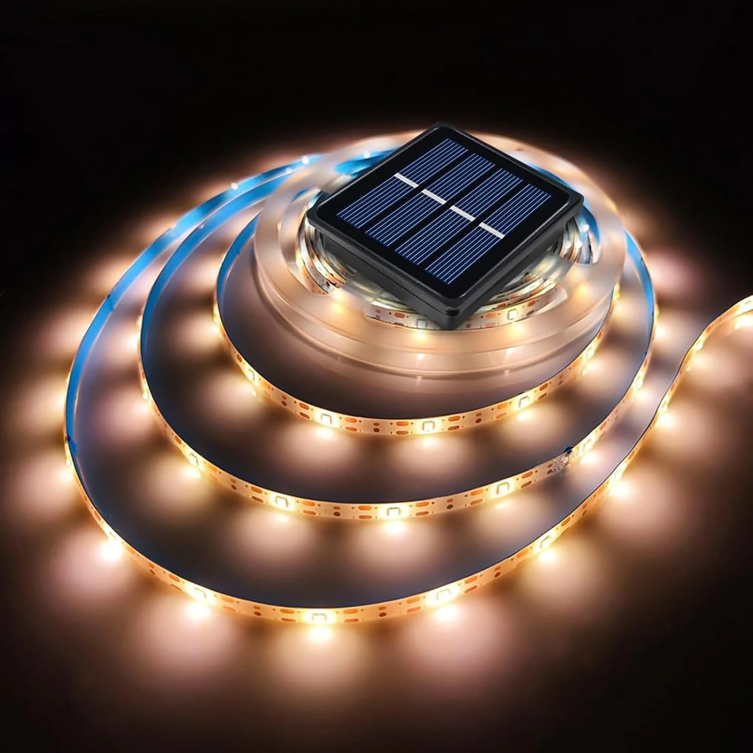 چراغ های نواری خورشیدی LED اوسام، چراغ های نواری ضد آب 6 متری با 180 لامپ، قابل برش برای تزئینات بیرونی استخر، نورپردازی پشتی کریسمس و پله ها (نسخه ارتقا یافته)