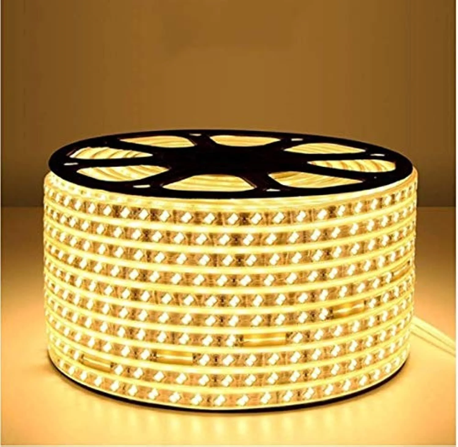 نوار چراغ ال ای دی ضد آب MALI Sister-A با استاندارد IP65، طول 50 متر، SMD 5730، دارای 80 ال ای دی در هر متر، مناسب برای نورپردازی منزل، آشپزخانه، تخت خواب، نوارهای چراغ انعطاف پذیر برای دکوراسیون بار و منزل، رنگ سفید گرم
