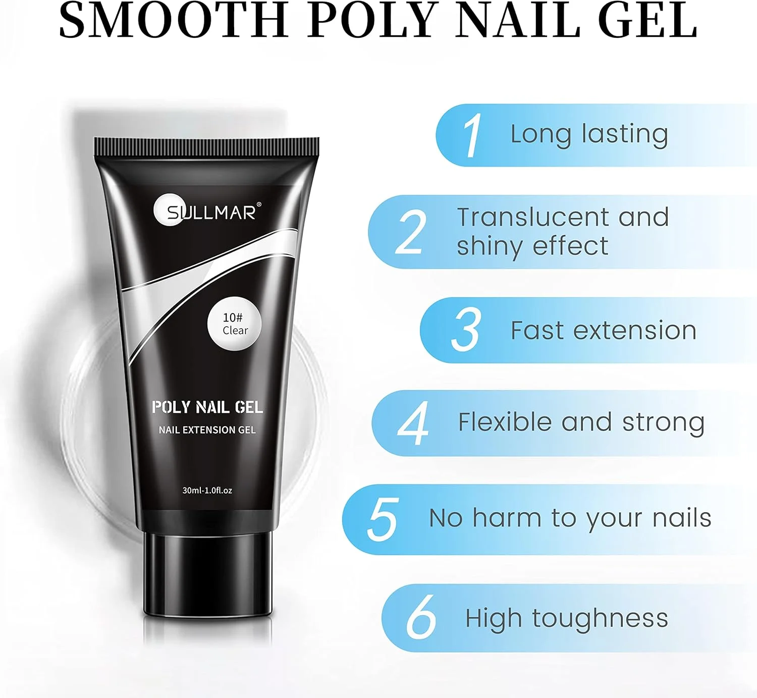 کیت ژل پلی ناخن شفاف SULLMAR 30ml، ژل سازنده ناخن، ژل پلی اکستنشن ناخن، طراحی هنر ناخن، رنگ های ژل پلی ناخن با برس ناخن، 40 عدد فرم دوگانه برای کیت ناخن برای خانه و DIY کیت ژل پلی ناخن شفاف SULLMAR 30ml، ژل سازنده ناخن، ژل پلی اکستنشن ناخن، طراحی هنر ناخن، رنگ های ژل پلی ناخن با برس ناخن، 40 عدد فرم دوگانه برای کیت ناخن برای خانه و DIY