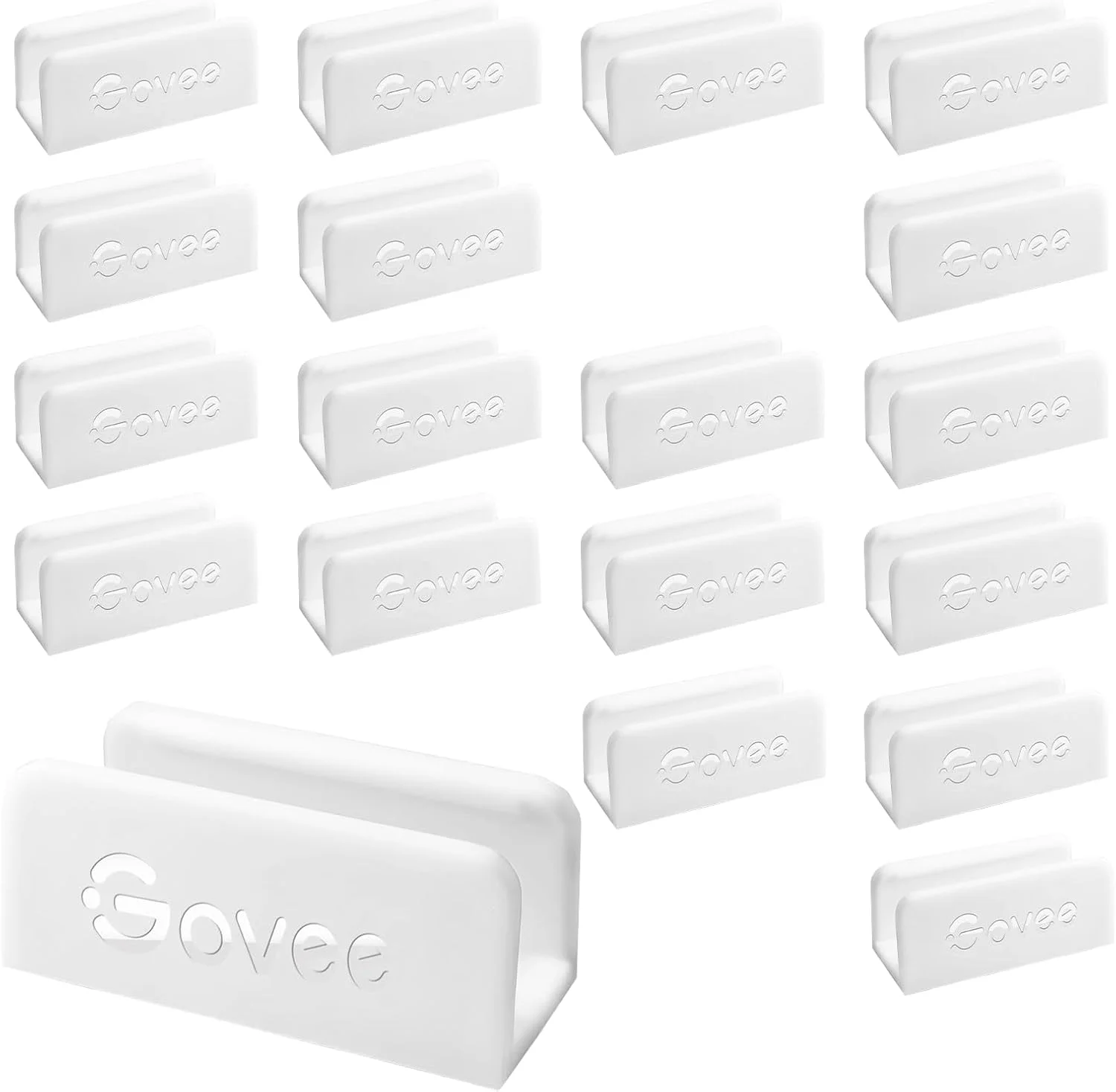 بست نگهدارنده نئون ال ای دی Govee، 20 عدد، مناسب پروفایل H61A1