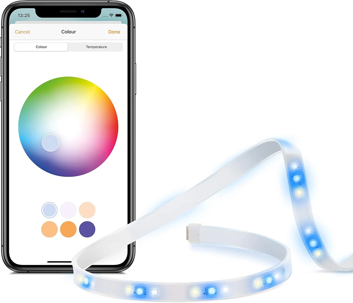 نوار نور Eve - نوار چراغ های LED هوشمند Apple HomeKit، طیف رنگی کامل و سفید، 1800 لومن