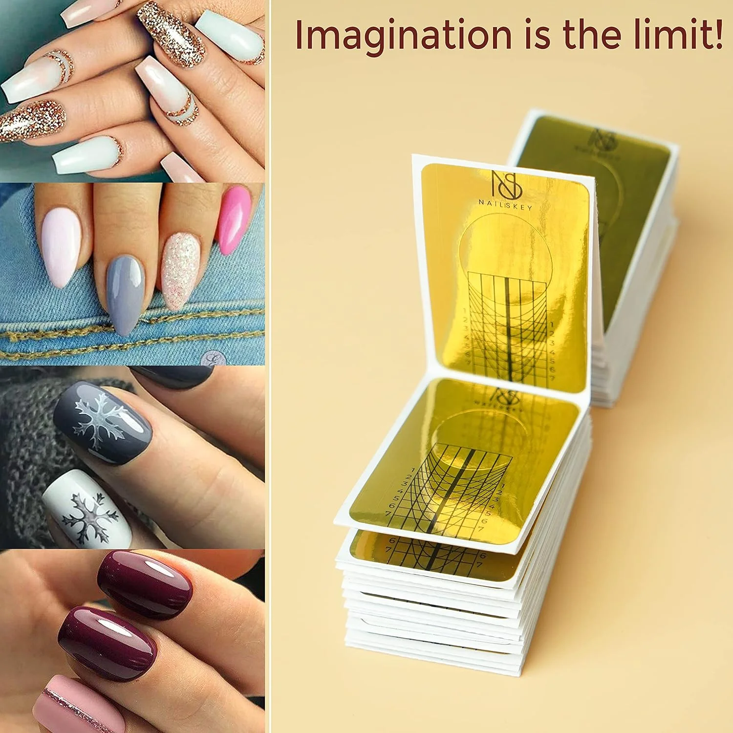 استیکر طراحی ناخن برای ژل بیلدر - 100 عدد فرم خود چسب اکستنشن ناخن برای اکریلیک، یو وی و پلی ژل با راهنمای فرم دهی - طراحی ناخن برای خانه و سالن (بسته 100 عددی) استیکر طراحی ناخن برای ژل بیلدر - 100 عدد فرم خود چسب اکستنشن ناخن برای اکریلیک، یو وی و پلی ژل با راهنمای فرم دهی - طراحی ناخن برای خانه و سالن (بسته 100 عددی)