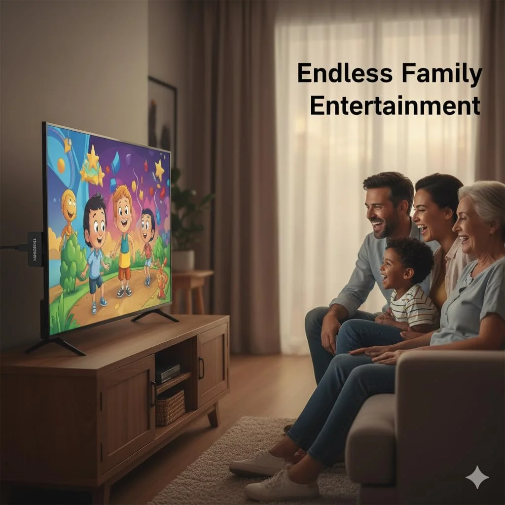 اندروید تی وی استیک 4K | پخش کننده رسانه هوشمند با وای فای دو بانده و بلوتوث 4.0 | رم 1 گیگابایتی حافظه 8 گیگابایتی | دستگاه HDMI با قابلیت اتصال آسان و کنترل از راه دور صوتی برای تلویزیون خانگی