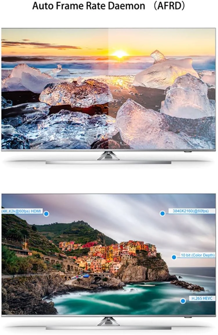 اندروید باکس 11.0، 4 گیگابایت رم + 32 گیگابایت رام S905W2 64 بیتی ARM Cortex-A53 با فرکانس تا 1.5 گیگاهرتز، پشتیبانی از وای فای دوگانه 2.4G 5G / 4K / BT 5.0 / 3D / USB 2.0 / H.265، اندروید باکس هوشمند، 2 گیگابایت رم + 16 گیگابایت