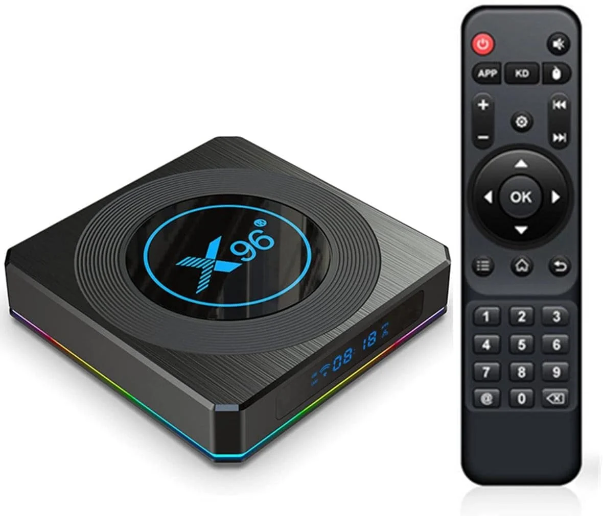 اندروید باکس 11.0، 4 گیگابایت رم/64 گیگابایت رام، S905X4 چهار هسته ای، پشتیبانی از وای فای 2.4 گیگاهرتز/5.0 گیگاهرتز، 64 بیتی H.265 BT 4.0 DLNA UHD 8K / 6K اندروید باکس هوشمند، 4 گیگابایت + 32 گیگابایت