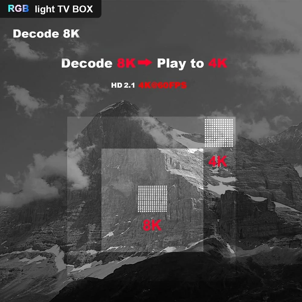 اندروید تی وی باکس 11.0، رم 4 گیگابایتی رام 64 گیگابایتی S905W2 چهار هسته ای پشتیبانی از Cast Screen وای فای 2.4G/5G بلوتوث 4.0 سه بعدی 8K USB 3.0 LAN 100M اترنت جعبه تلویزیون هوشمند با مینی کیبورد بی سیم، 2 گیگابایت + 16 گیگابایت