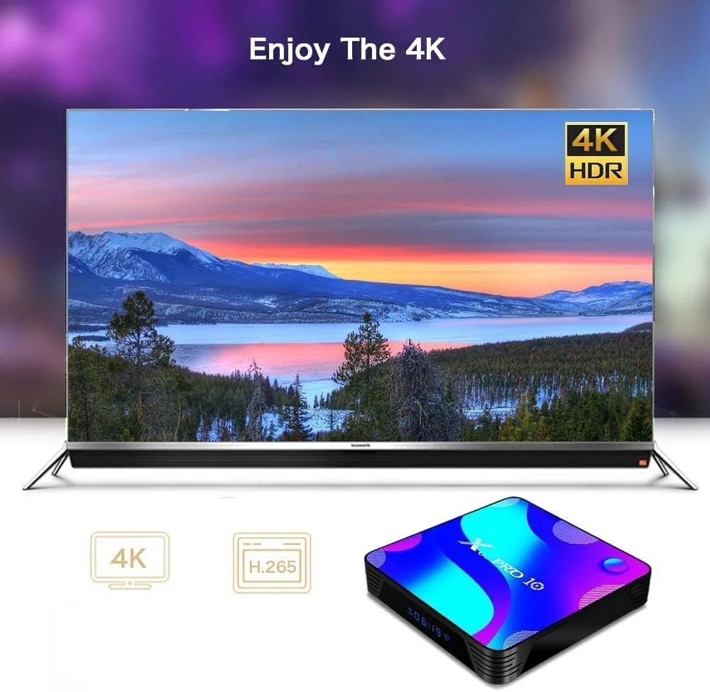 اندروید تی وی باکس 11.0، رم 4 گیگابایت رام 32 گیگابایت RK3318 چهار هسته ای پشتیبانی از Cast Screen وای فای 2.4G/5G بلوتوث 4.0 سه بعدی 4K USB 3.0 LAN 1000M اترنت اسمارت تی وی باکس، همراه با مینی کیبورد بی سیم، 4 گیگابایت + 64 گیگابایت