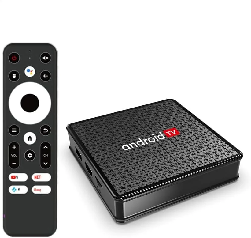 جعبه تلویزیون اندروید 10.0 مونوپو X5 4K | چهار هسته ای H313 | پخش کننده رسانه وای فای دو بانده و بلوتوث 5.0 | حافظه 2+16 گیگابایتی به همراه ریموت برای استریم و بازی