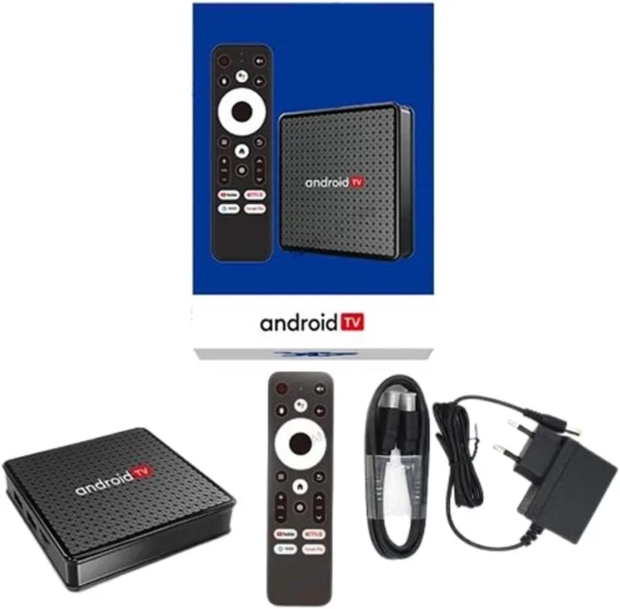 جعبه تلویزیون اندروید 10.0 مونوپو X5 4K | چهار هسته ای H313 | پخش کننده رسانه وای فای دو بانده و بلوتوث 5.0 | حافظه 2+16 گیگابایتی به همراه ریموت برای استریم و بازی