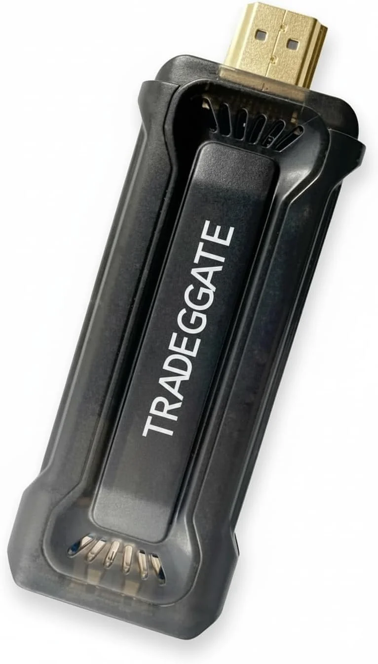 دستگاه پخش جریانی اندروید تی وی استیک 4K UHD تریدگیت – مدیا پلیر RK3228A، وای-فای دو بانده 2.4/5 گیگاهرتز، تی وی استیک هوشمند HDMI با قابلیت اتصال آسان برای پخش جریانی، اپلیکیشن ها و میرورینگ