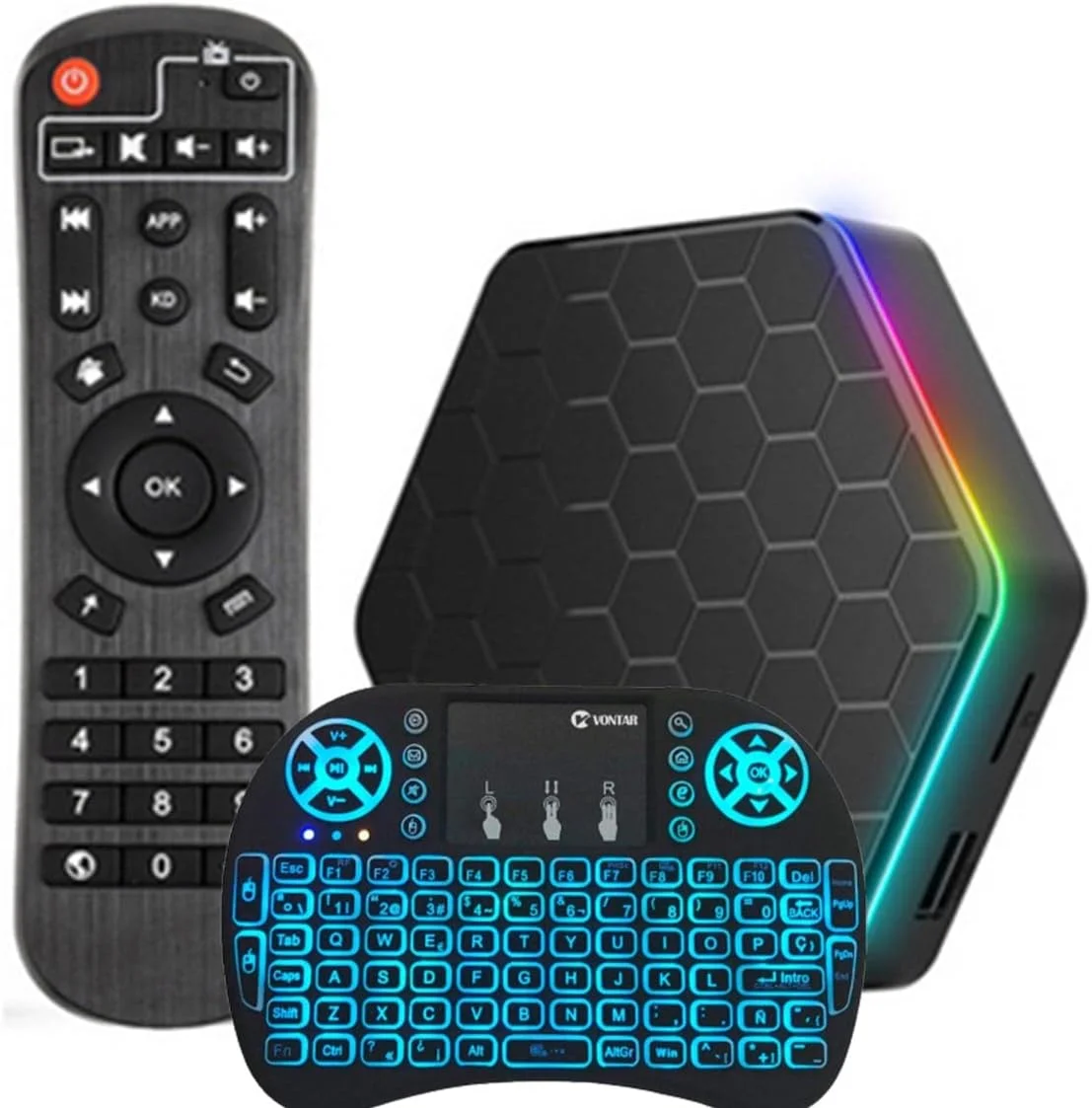 اندروید باکس 12.0، 4 گیگابایت رم 64 گیگابایت رام، اندروید تی وی باکس H618، دوال وای فای 2.4G/5G اترنت 1000M LAN بلوتوث 4.2 با 4K/3D/USB 3.0 تی وی باکس، 4gb+32gb