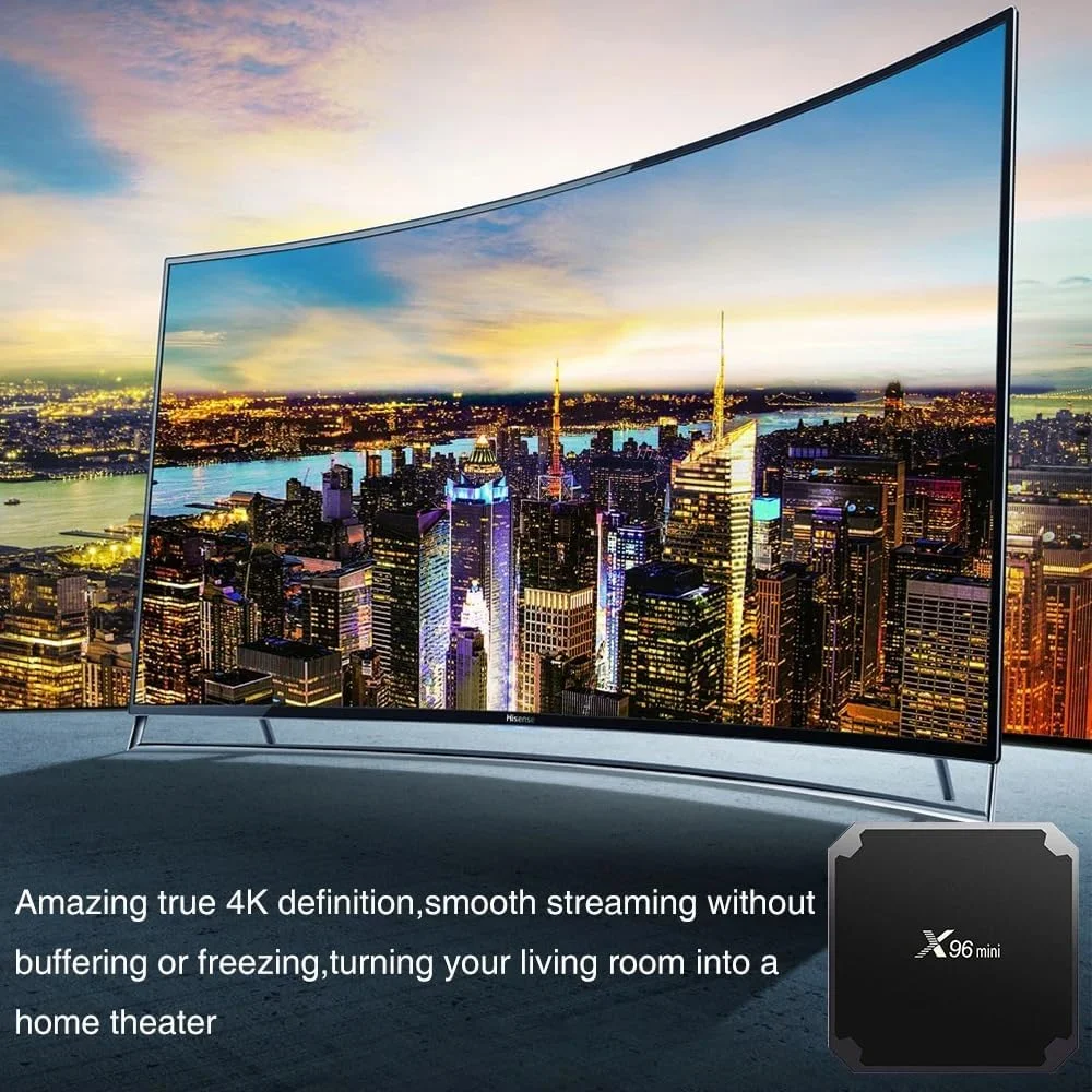 اندروید باکس تلویزیون X96 Mini، پخش کننده رسانه 4K، وای فای، پشتیبانی از ویدیو سه بعدی اندروید باکس تلویزیون X96 Mini، پخش کننده رسانه 4K، وای فای، پشتیبانی از ویدیو سه بعدی