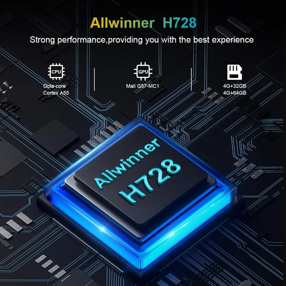 اندروید باکس 14.0 وای فای 6.0 تی وی باکس HK1 Box H8X H728 با 4 گیگابایت رم 64 گیگابایت رام دوگانه وای فای 2.4G/5.8G، BT 5.0 LAN 1000M / H.265/ BT/ USB3.0 اندروید باکس