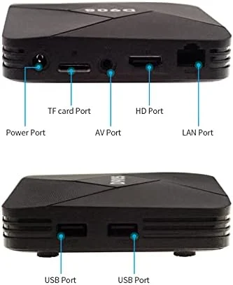 اندروید باکس هوشمند مدل 10.0 با 4 گیگابایت رم/32 گیگابایت حافظه داخلی، وای فای 2.4G، پردازنده چهار هسته ای ARM CortexA53، پخش 4K@60fps، Amlogic S905، مناسب یوتیوب، ست تاپ باکس اندرویدی و پخش کننده رسانه