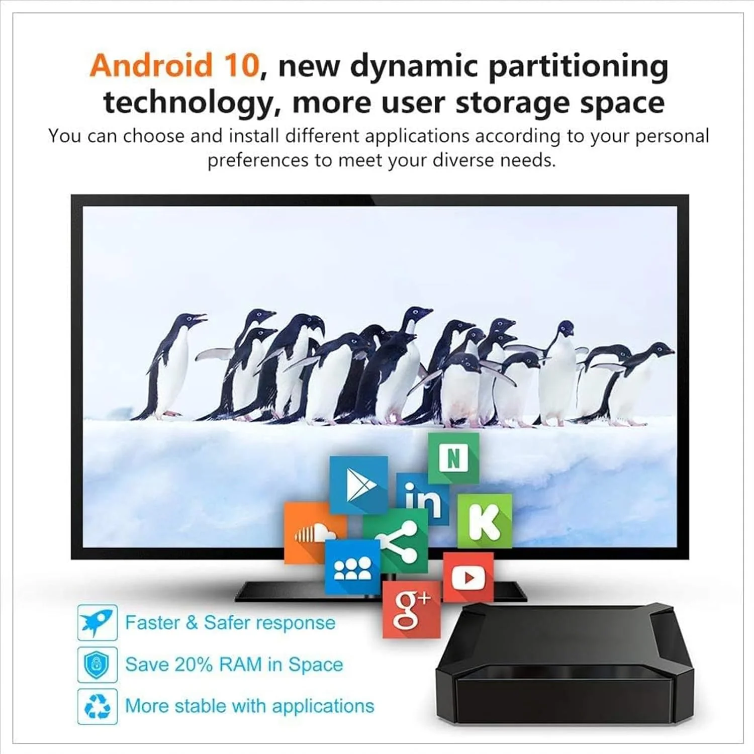 مینی تی وی باکس هوشمند 2025 با اندروید 10.0 - پخش کننده رسانه 4K Ultra HD | Allwinner H313 چهار هسته ای | 2 گیگابایت رم 16 گیگابایت رام | پخش وای فای | پشتیبانی از زبان عربی | دوشاخه امارات