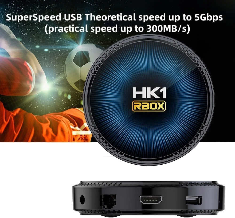 اندروید باکس 11.0، رم 4 گیگابایت، رام 64 گیگابایت، Amlogic S905X2 چهار هسته ای 64 بیتی، LAN 1000M، وای فای دوگانه 2.4G/5G، 6K/AV1/3D/USB 3.0/BT 4.2 ست تاپ باکس، 4gb+64gb