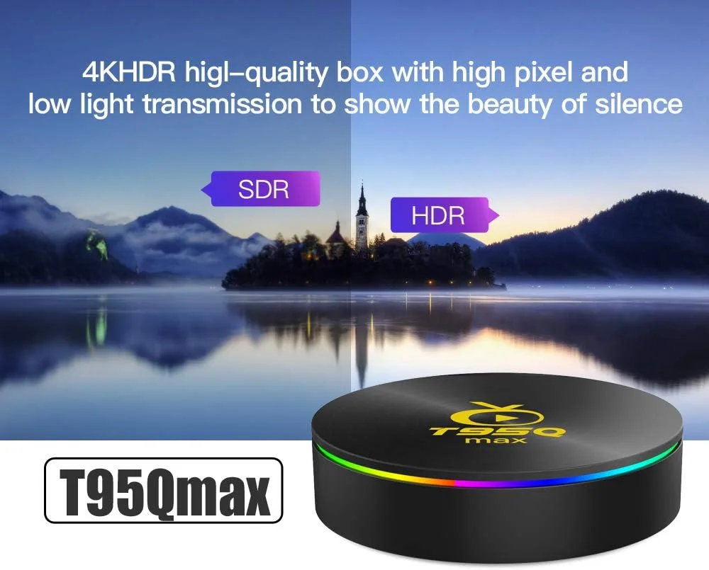 اندروید باکس Amlogic S905X4 اندروید 11.0 رم 4 گیگابایت رام 64 گیگابایت مدل T95Q MAX S905X4 64 بیتی چهار هسته ای با وای فای دوگانه 2.4G/5.0G بلوتوث 4.0/ 3D Ultra HD 8K/ H.265/ 100M LAN/USB 3.0 اندروید باکس Amlogic S905X4 اندروید 11.0 رم 4 گیگابایت رام 64 گیگابایت مدل T95Q MAX S905X4 64 بیتی چهار هسته ای با وای فای دوگانه 2.4G/5.0G بلوتوث 4.0/ 3D Ultra HD 8K/ H.265/ 100M LAN/USB 3.0