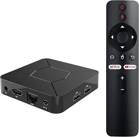 اندروید باکس هوشمند 4K با اندروید 10.0 – مدیا پلیر Allwinner H313 با ریموت کنترل صوتی، 2 گیگابایت رم، 8 گیگابایت حافظه | پشتیبانی از پخش 8K UHD و اتصال اترنت