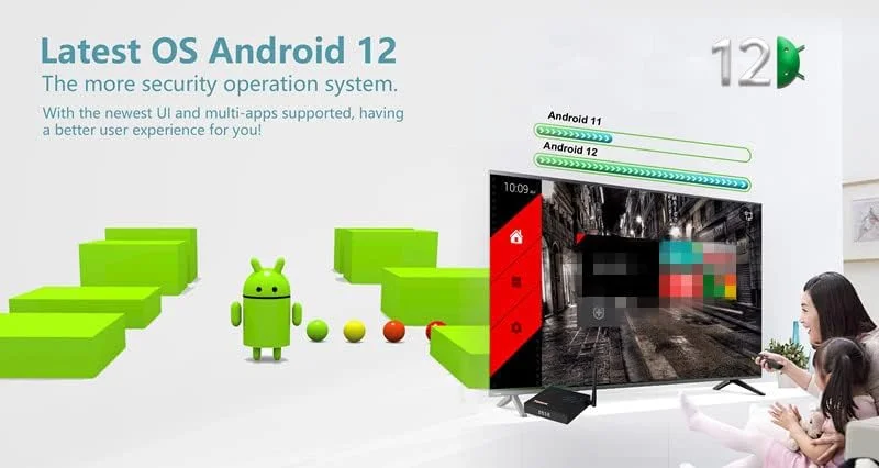 اندروید تی وی باکس 12.0، TX68 ست تاپ باکس 4 گیگابایت رم 64 گیگابایت رام، H618 چهار هسته ای 64 بیتی 100M LAN دوگانه وای فای 2.4G/5G اندروید باکس با 6K/AV1/3D/USB 3.0/BT 4.2 به همراه کیبورد بی سیم، 4gb+64gb اندروید تی وی باکس 12.0، TX68 ست تاپ باکس 4 گیگابایت رم 64 گیگابایت رام، H618 چهار هسته ای 64 بیتی 100M LAN دوگانه وای فای 2.4G/5G اندروید باکس با 6K/AV1/3D/USB 3.0/BT 4.2 به همراه کیبورد بی سیم، 4gb+64gb