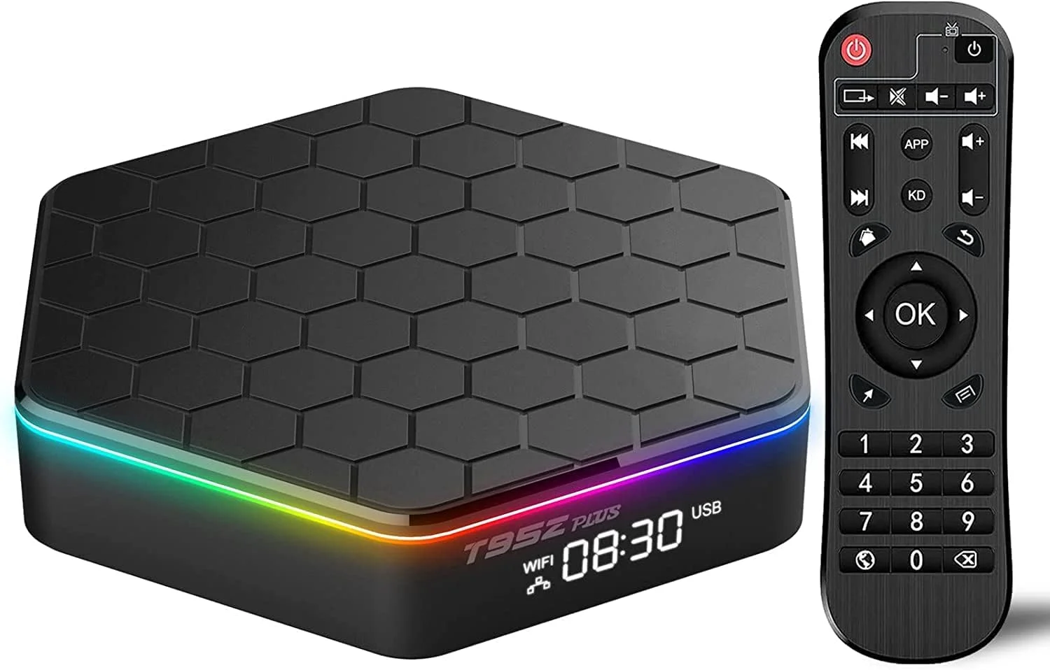 اندروید باکس AMITVA مدل Android 12.0 TV Box, T95Z Plus Smart Tv Box با ۴ گیگابایت رم و ۶۴ گیگابایت رام، پردازنده Allwinner H618 Quad Core 64-Bit، پشتیبانی از HD 6K/ 3D/ H.265 Ethernet 2.4/5G Dual Wifi BT 5.0