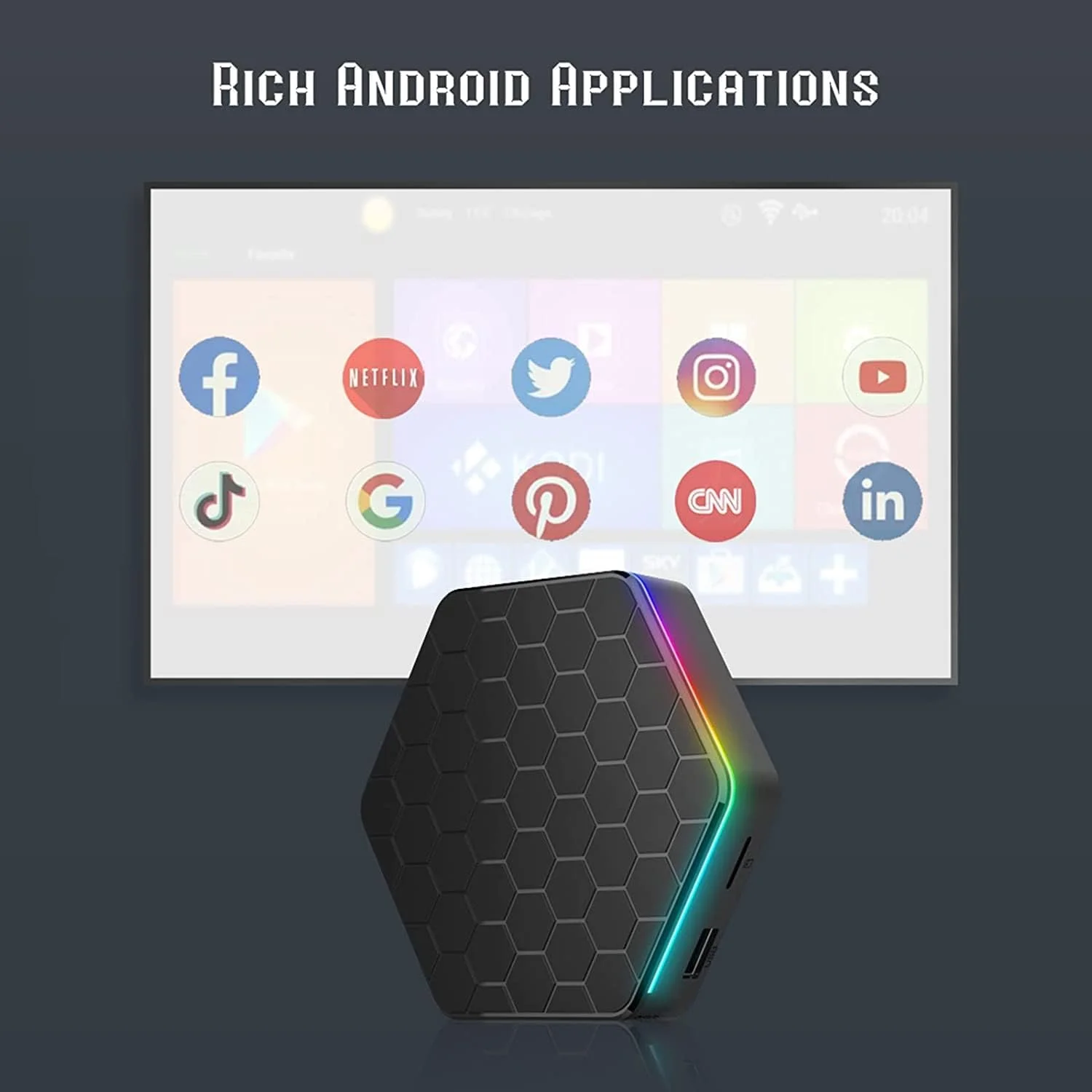 اندروید باکس AMITVA مدل Android 12.0 TV Box, T95Z Plus Smart Tv Box با ۴ گیگابایت رم و ۶۴ گیگابایت رام، پردازنده Allwinner H618 Quad Core 64-Bit، پشتیبانی از HD 6K/ 3D/ H.265 Ethernet 2.4/5G Dual Wifi BT 5.0