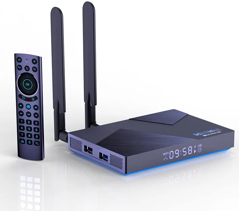 اندروید باکس 12.0، H96 MAX V58 با 8 گیگابایت رم و 64 گیگابایت رام، پردازنده مرکزی RK3588 چهار هسته ای 64 بیتی، پشتیبانی از Wifi6 دوگانه 2.4G/5.8G Wifi اترنت BT5.0 4K 8K HDR10 Ultra HD، ست تاپ باکس پخش کننده هوشمند خانگی، 8GB+64GB