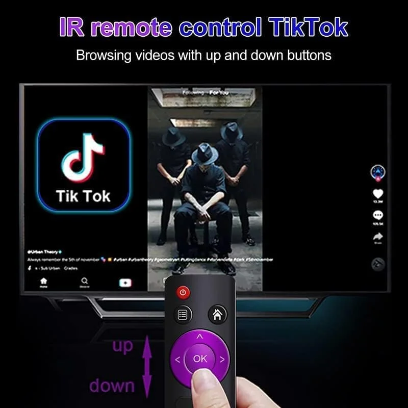 اندروید تی وی باکس 12.0، اچ 96 وی 58 اسمارت تی وی باکس 8 گیگابایت رم + 64 گیگابایت رام RK3566 پشتیبانی از رمزگشایی 8K USB 3.0 2.4G 5G Wifi BT 4.0 با کنترل از راه دور ژیروسکوپ کنترل صوتی BT، 8 گیگابایت + 64 گیگابایت