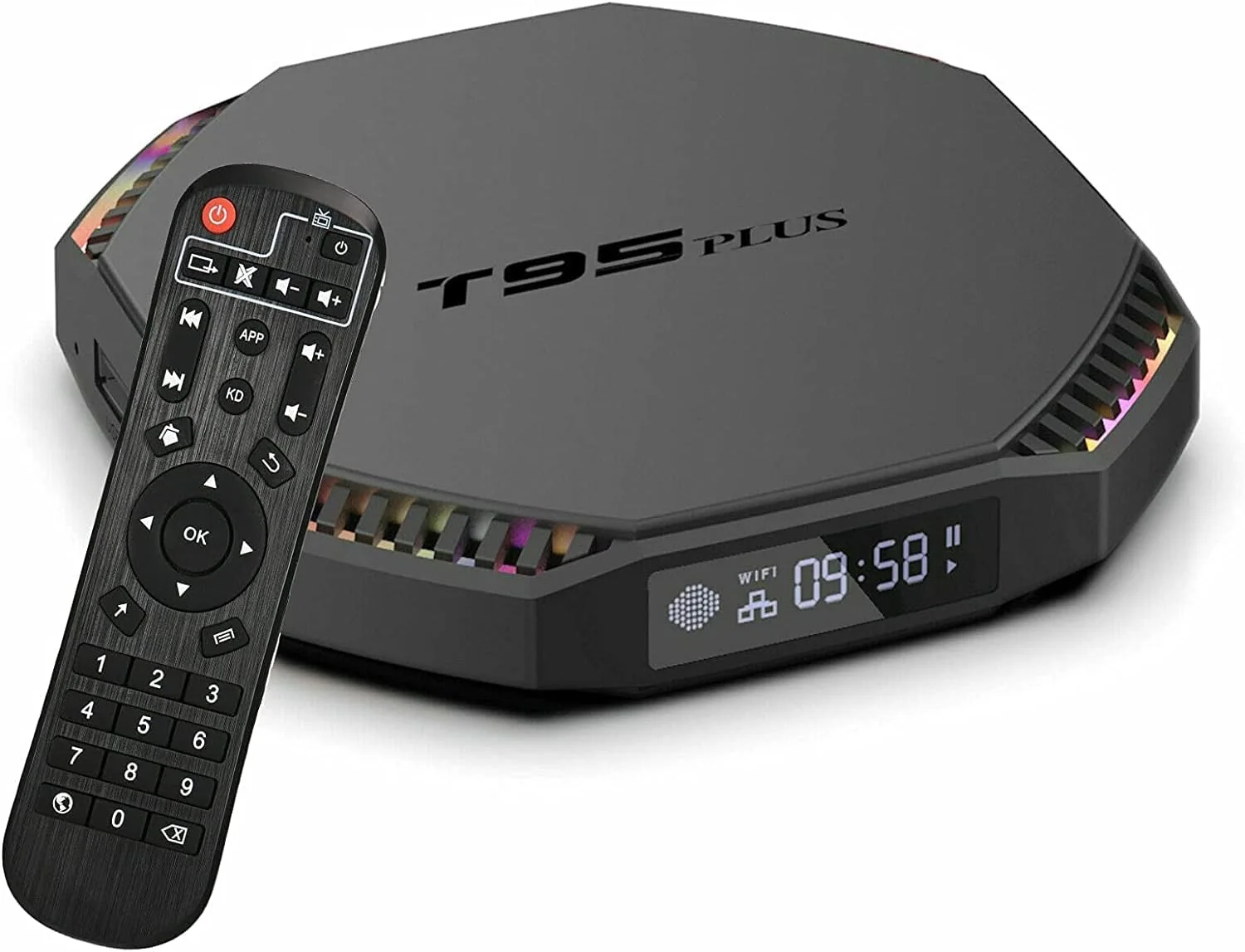 اندروید باکس 11.0 با 8 گیگابایت رم و 64 گیگابایت حافظه داخلی، اندروید باکس هوشمند RK3566 چهار هسته ای 8K/1000M LAN/1080P/USB 3.0/H.265/WIFI 2.4G/5G BT 4.1، مدیا پلیر، 8 گیگابایت + 64 گیگابایت