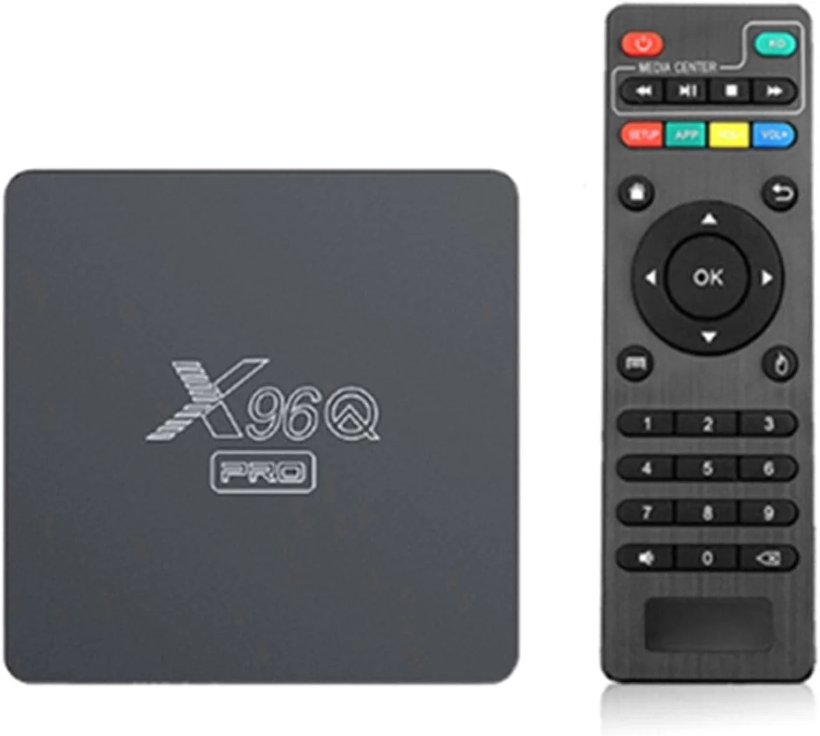 اندروید باکس تلویزیون AMITVA اندروید 10.0، اندروید باکس 2 گیگابایت رم 16 گیگابایت رام H313 چهار هسته ای مدیا پلیر، پشتیبانی از وای فای 2.4 گیگاهرتز 4K H.265 3D USB 2.0، ست تاپ باکس تلویزیون هوشمند، 1gb+8gb