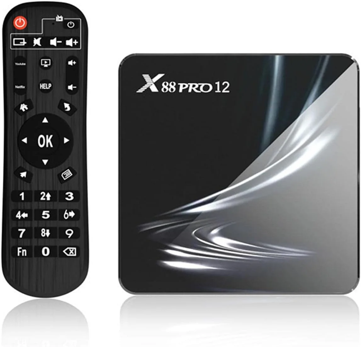 اندروید باکس تلویزیون AMITVA نسخه 12.0، X88 Pro 12 با 4 گیگابایت رم و 64 گیگابایت رام، اندروید باکس هوشمند تلویزیون Rk3318 با کیفیت 1080P Ultra HD 8K HDR AV1 Wifi 2.4G 5.8Ghz BT 4.1 USB 2.0، ست تاپ باکس، 4 گیگابایت + 32 گیگابایت