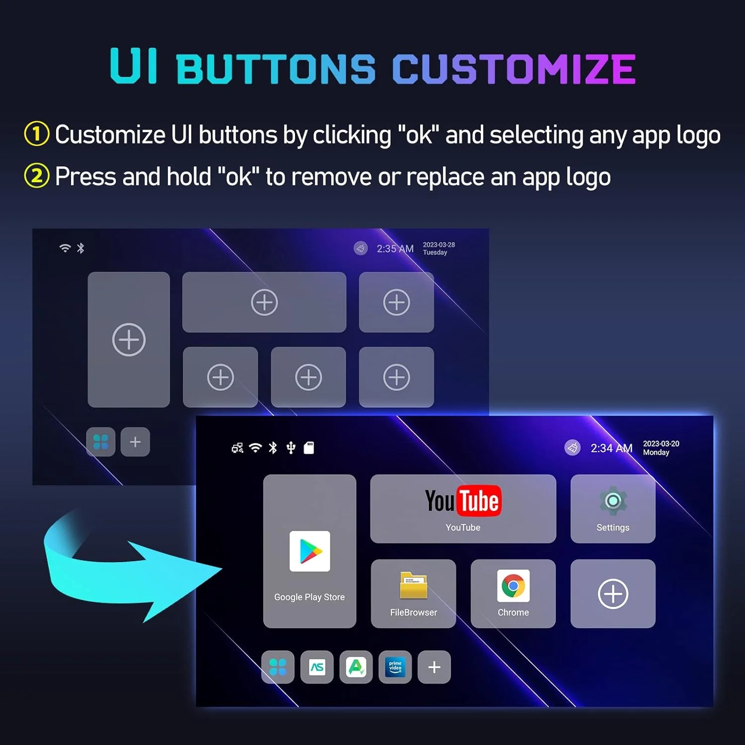 اندروید باکس 13.0، مدل H96 MAX Smart TV Box با 4 گیگابایت رم و 64 گیگابایت حافظه داخلی، پردازنده Rockchip RK3528، وای فای دوگانه 2.4G/5G، پخش کننده رسانه 8K Ultra HD H.265، ست تاپ باکس، 4gb+64gb