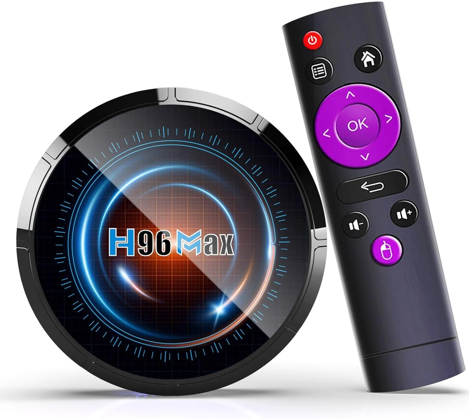 اندروید تی وی باکس 12.0، مدیا پلیر 6K اندروید باکس 4 گیگابایت رم 64 گیگابایت رام با پردازنده چهار هسته ای H618، پشتیبانی از وای فای دو بانده 2.4G / 5G / بلوتوث 4.2 / سه بعدی / H.265، اسمارت تی وی باکس، 4gb+64gb