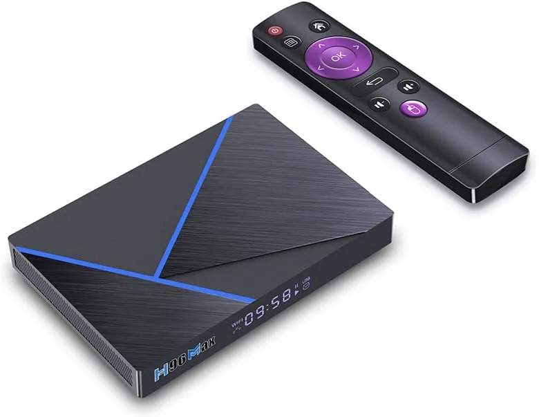 اندروید باکس AMITVA مدل Android 12.0 TV Box 2023، مدل H96 MAX V56 RK3566 با 8 گیگابایت رم و 64 گیگابایت حافظه داخلی، پشتیبانی از 3D 4K/UHD 8K HDR 10+، وای فای 6 دو بانده 2.4G/5G، اترنت، بلوتوث 5.0، اندروید باکس هوشمند، 8GB+64GB