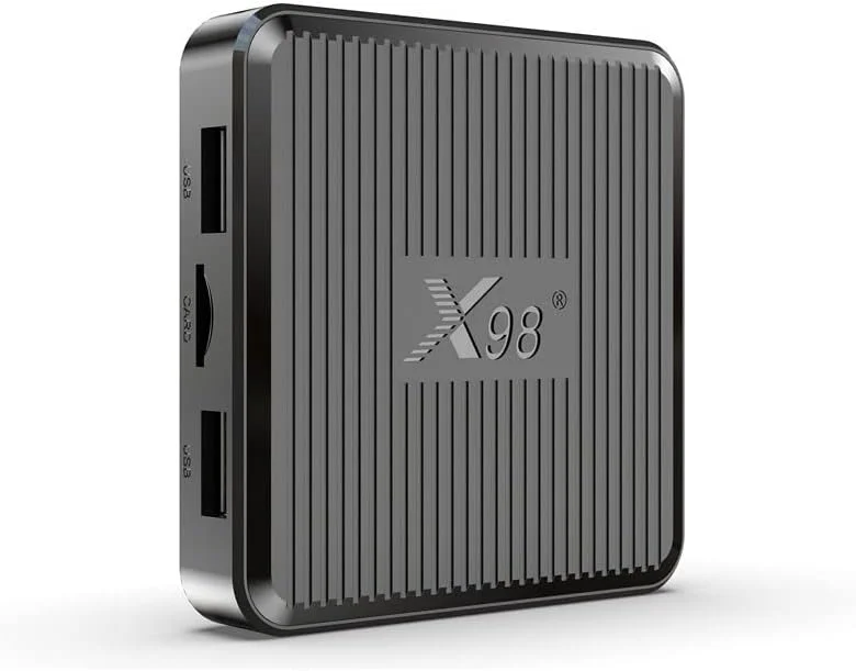 اندروید باکس AMITVA مدل 11.0، دوال وای فای 1000M با فرکانس 2.4G/5G، اندروید باکس با 2 گیگابایت رم و 16 گیگابایت رام، مجهز به پردازنده چهارهسته‌ای Amlogic S905X2 با معماری 64 بیتی، AV1 4K 3D USB 3.0 BT 4.2، مدل 1gb+8gb