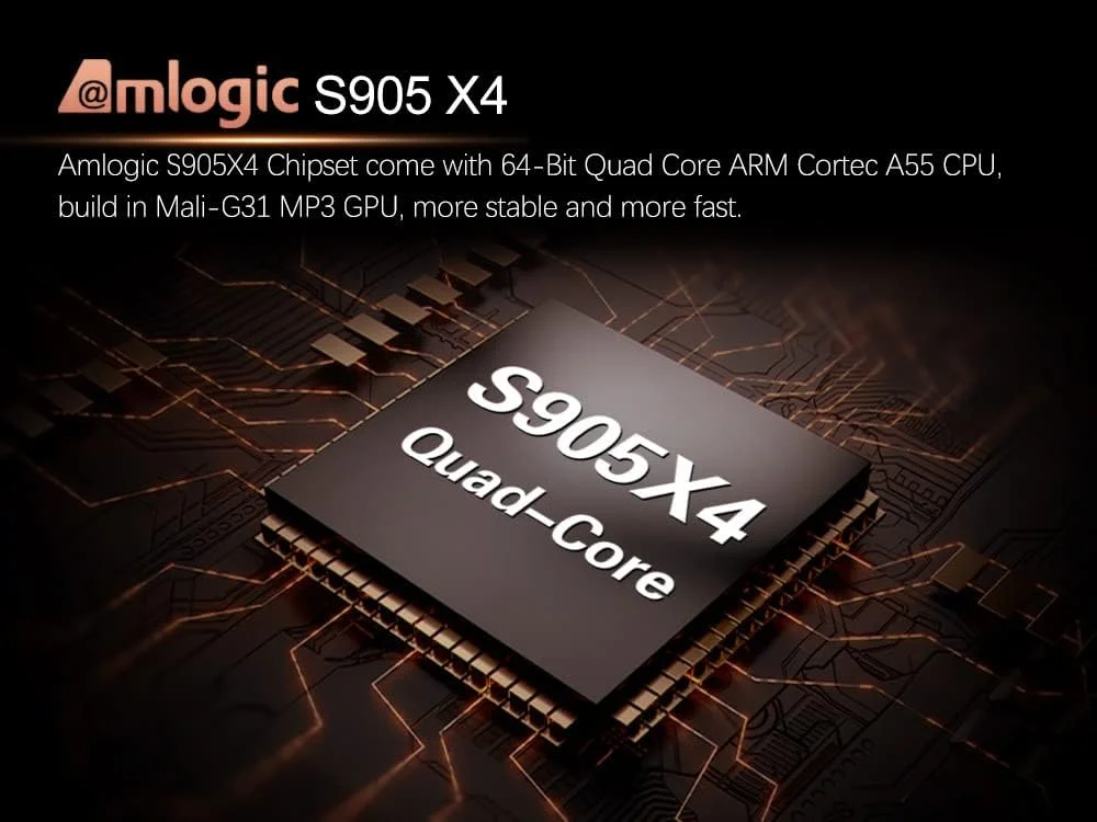 اندروید تی وی باکس AMITVA نسخه 11.0، VONTAR X4 S905X4 Ultra HD 8K HDR، تی وی باکس اندروید با 4 گیگابایت رم و 128 گیگابایت رام، دارای وای فای دو بانده 2.4G/5.8G، بلوتوث 4.0، اترنت به همراه مینی کیبورد با نور پس زمینه، 4 گیگابایت + 64 گیگابایت