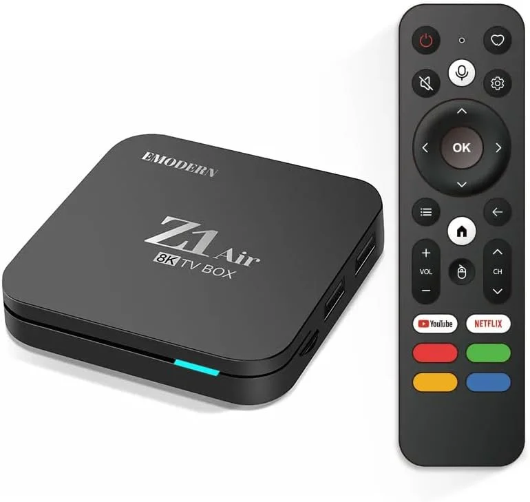اندروید باکس Z1 AIR Ultra HD 5G مدل 2025: رم 2 گیگابایت، حافظه داخلی 16 گیگابایت، کیفیت 4K و وای فای 5G