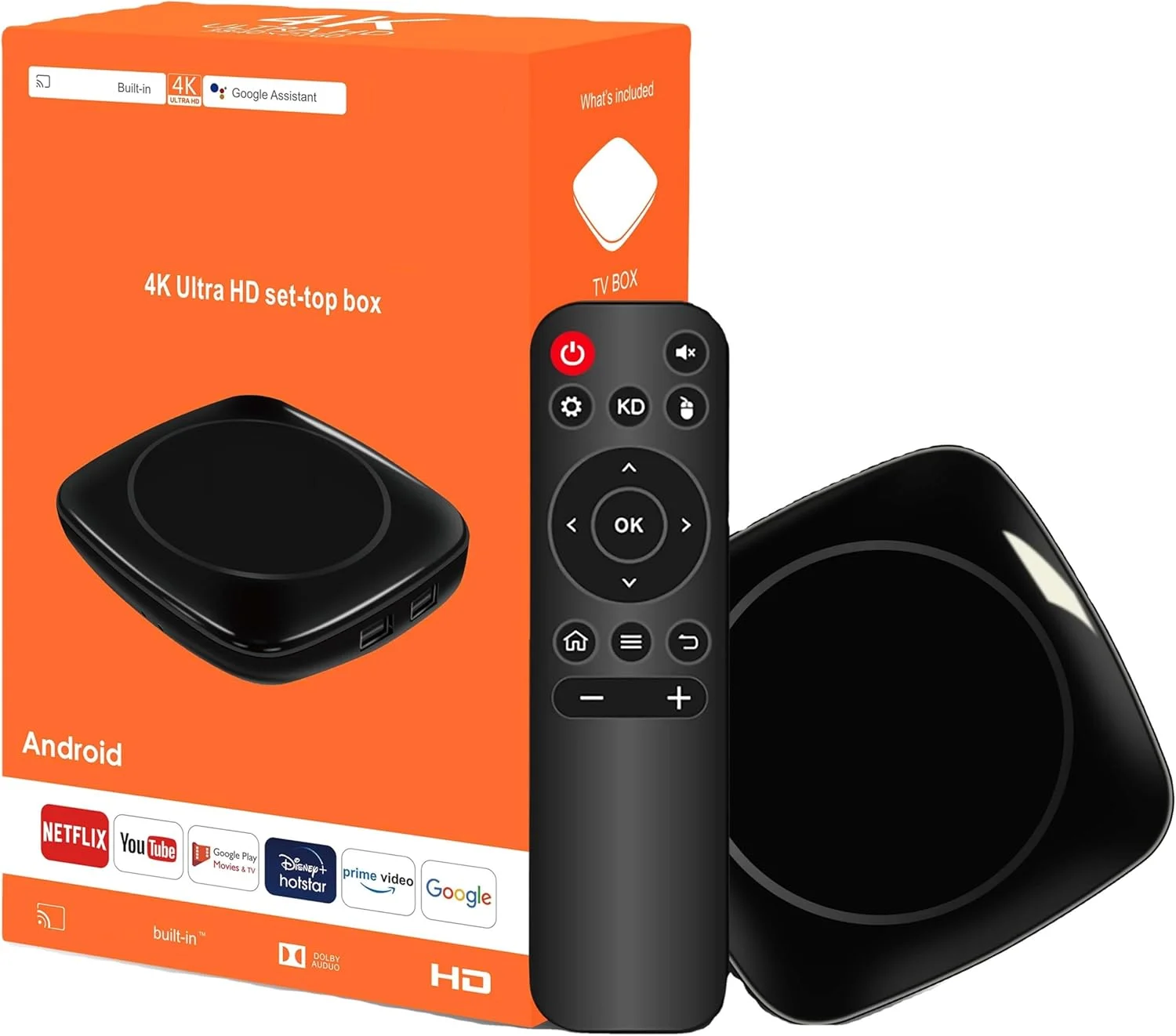 باکس تلویزیون وای فای 5G - پخش کننده رسانه ای 4K Ultra HD | HDR10 | مینی ست تاپ باکس هوشمند | اتصال سریع