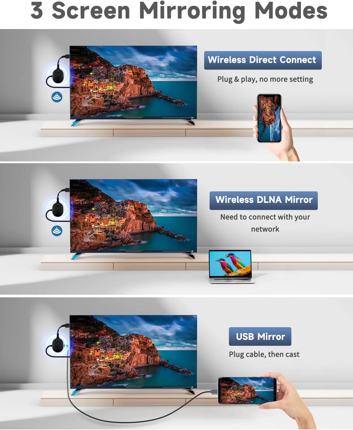 دانگل HDMI وایرلس AIMIBO دانگل HDMI وایرلس AIMIBO