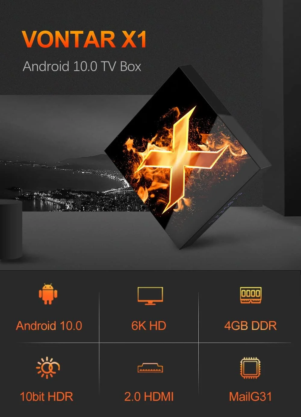 اندروید باکس 11، Allwinner H616 چهار هسته ای 64 بیتی، 4 گیگابایت رم 64 گیگابایت رام با LAN 1000M، وای فای دوگانه 2.4G/5G AV1 8K/6K/4K 3D USB 3.0 BT 4.2 ست تاپ باکس با مینی کیبورد بی سیم، 4GB+64GB